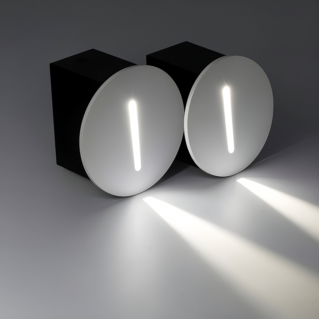 Segnapasso LED da incasso per scale con sensore di movimento