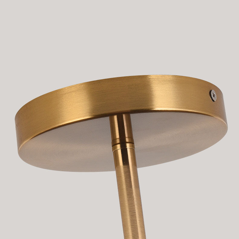 Semi plafoniera LED rotonda effetto legno, stile japandi