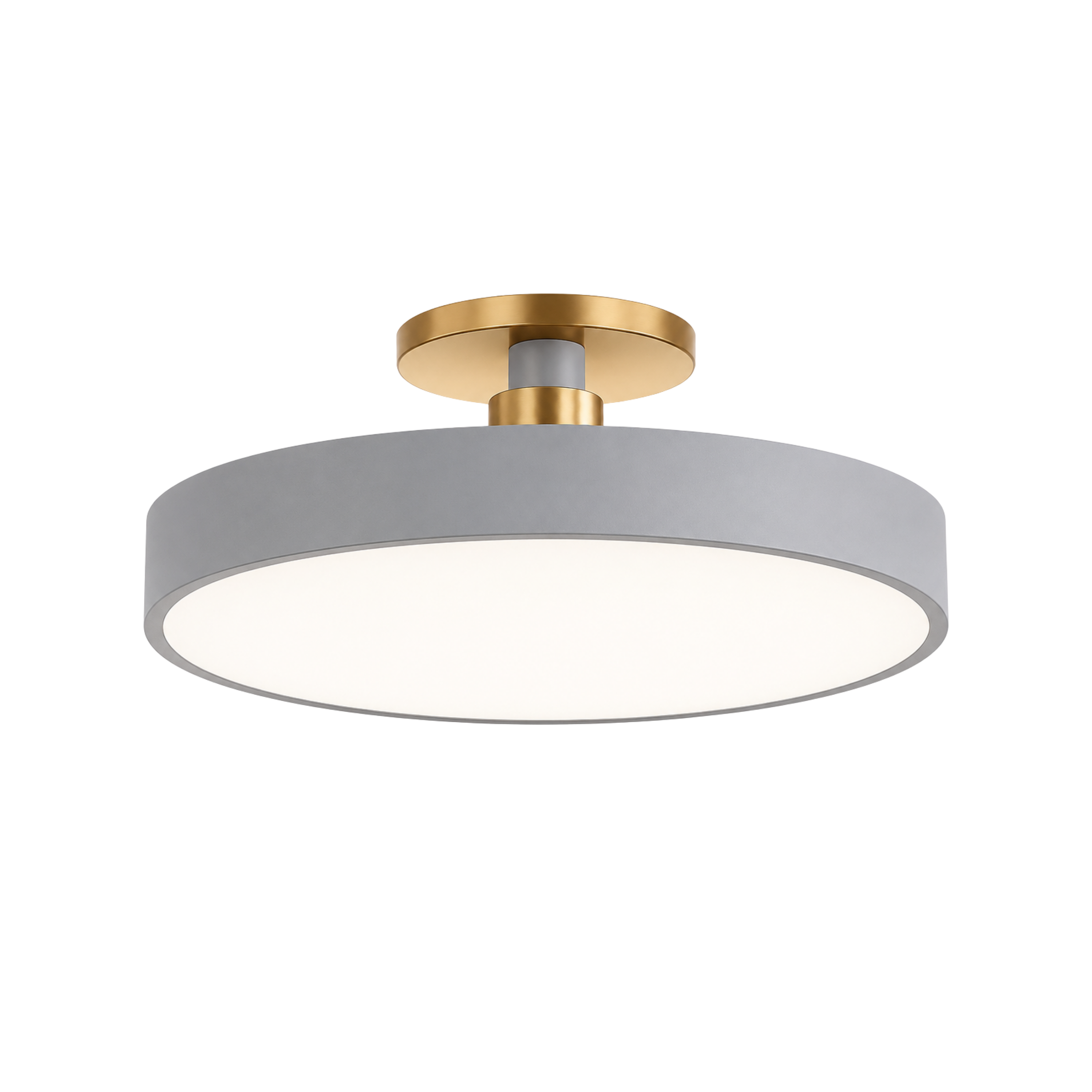 Semi plafoniera rotonda nordica in PVC, ferro e acrilico