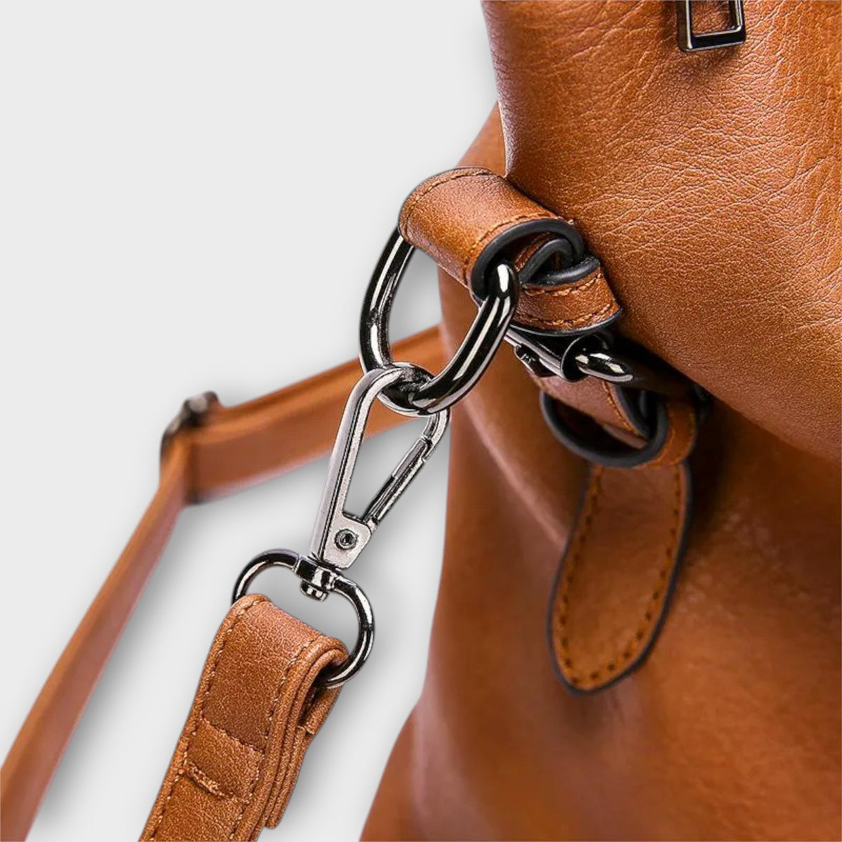 Telma borsa a spalla donna con fibbie e tracolla rimovibile, foto 2