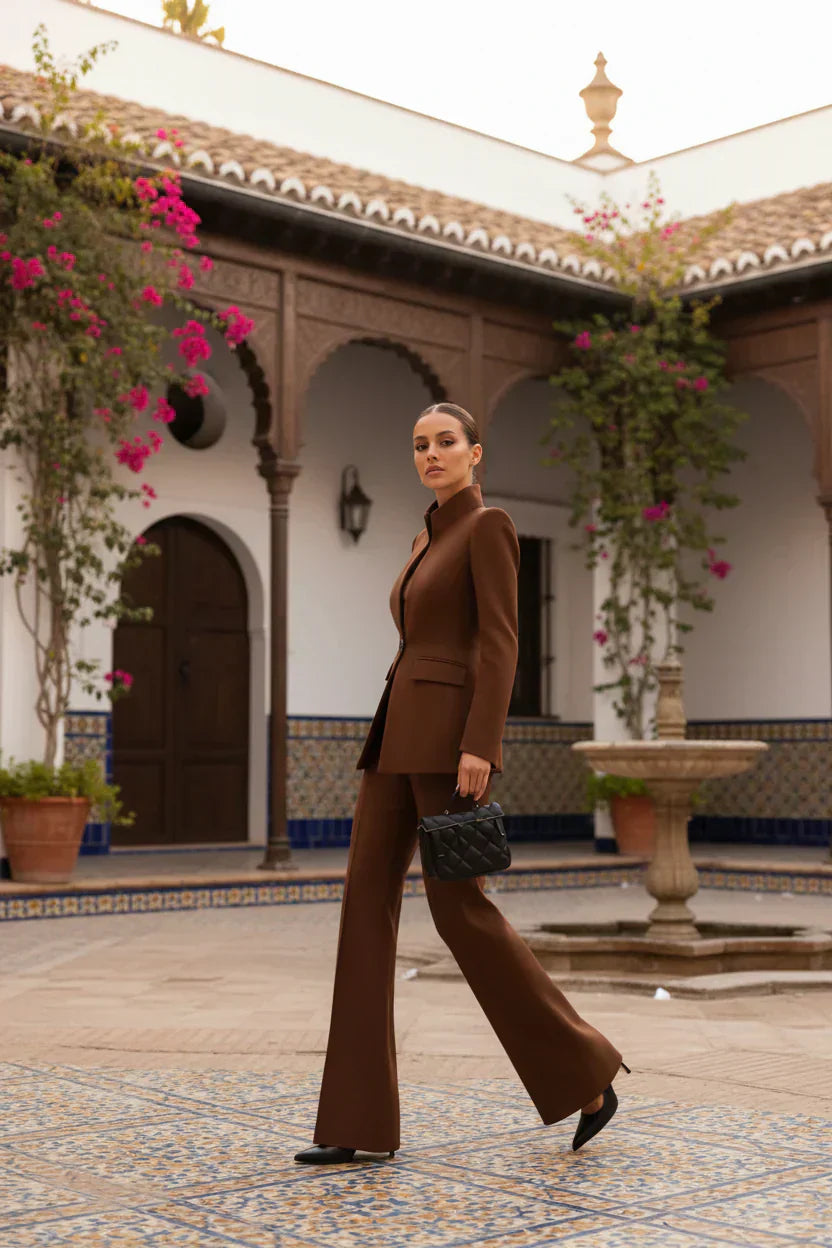 Perla | Completo blazer e pantaloni palazzo