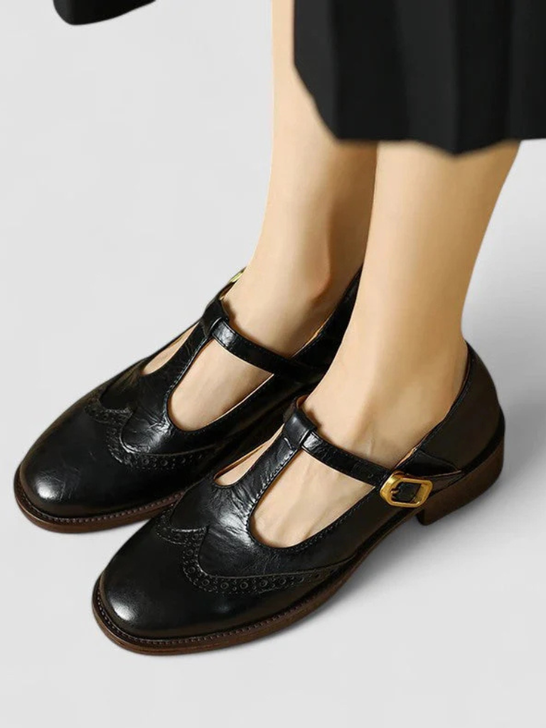 Tullia scarpe mary jane donna con cinturino a t e tacco basso, foto 4