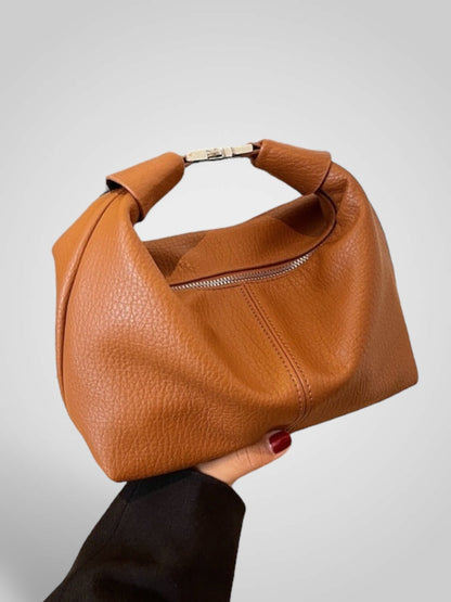 Uberta borsa a mano donna con fermaglio sul manico e tracolla lunga, foto 7