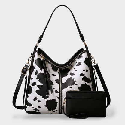 Venera borsa a spalla donna in similpelle con pochette e tracolla regolabile, foto 5