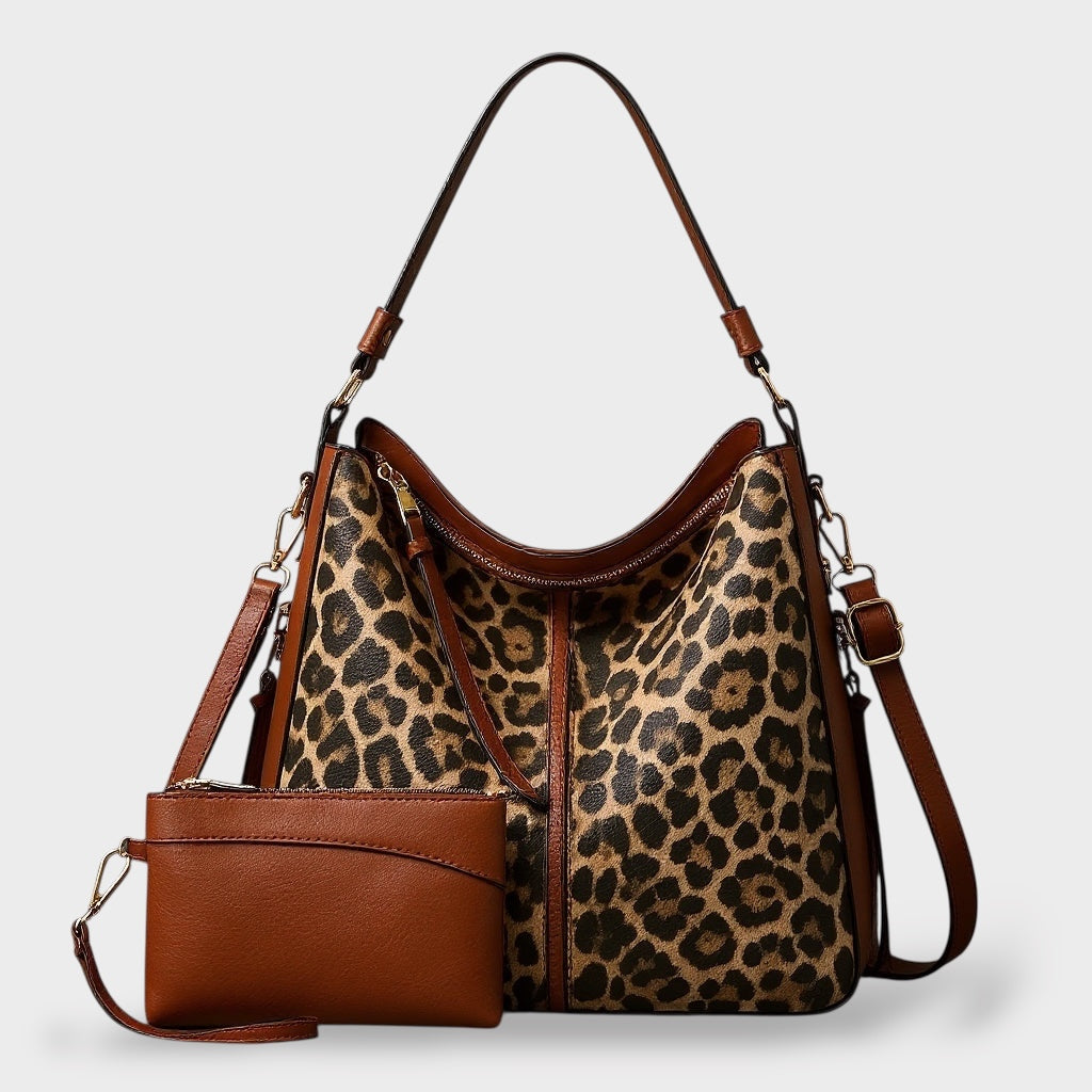 Venera borsa a spalla donna in similpelle con pochette e tracolla regolabile, foto 6