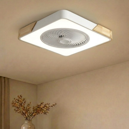 Ventilatore da soffitto con luce LED dimmerabile e sei velocità