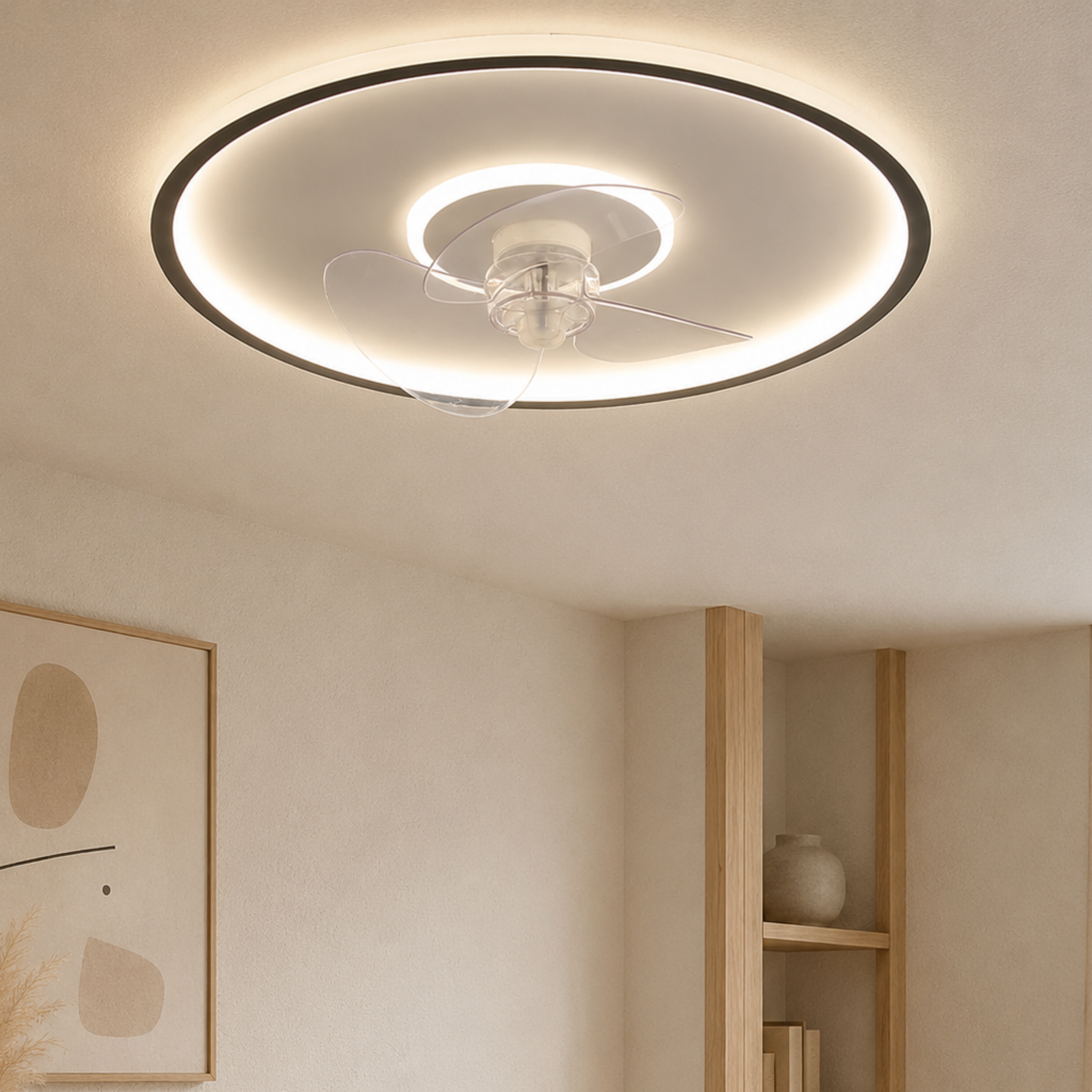 Ventilatore da soffitto con luce LED e telecomando