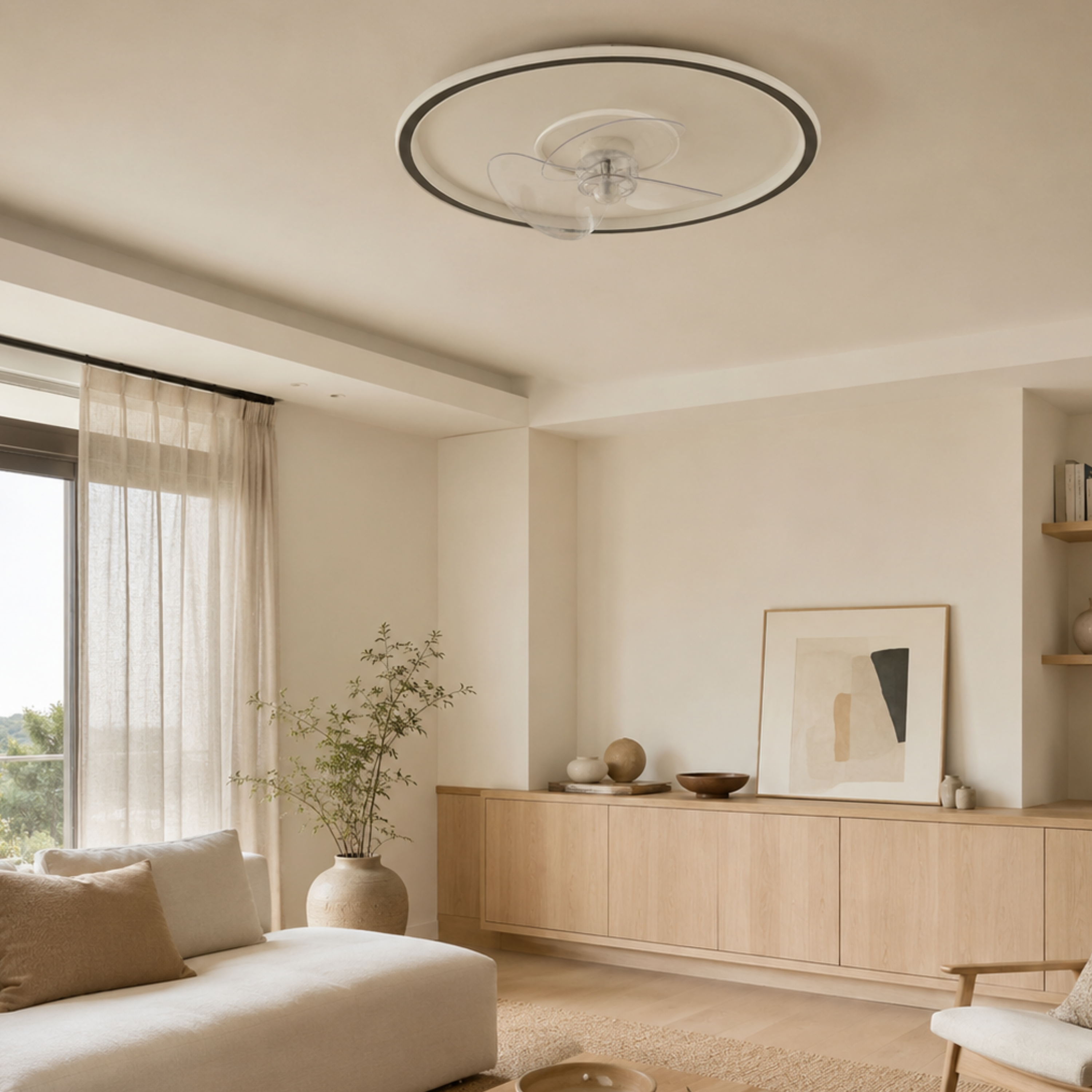 Ventilatore da soffitto con luce LED e telecomando
