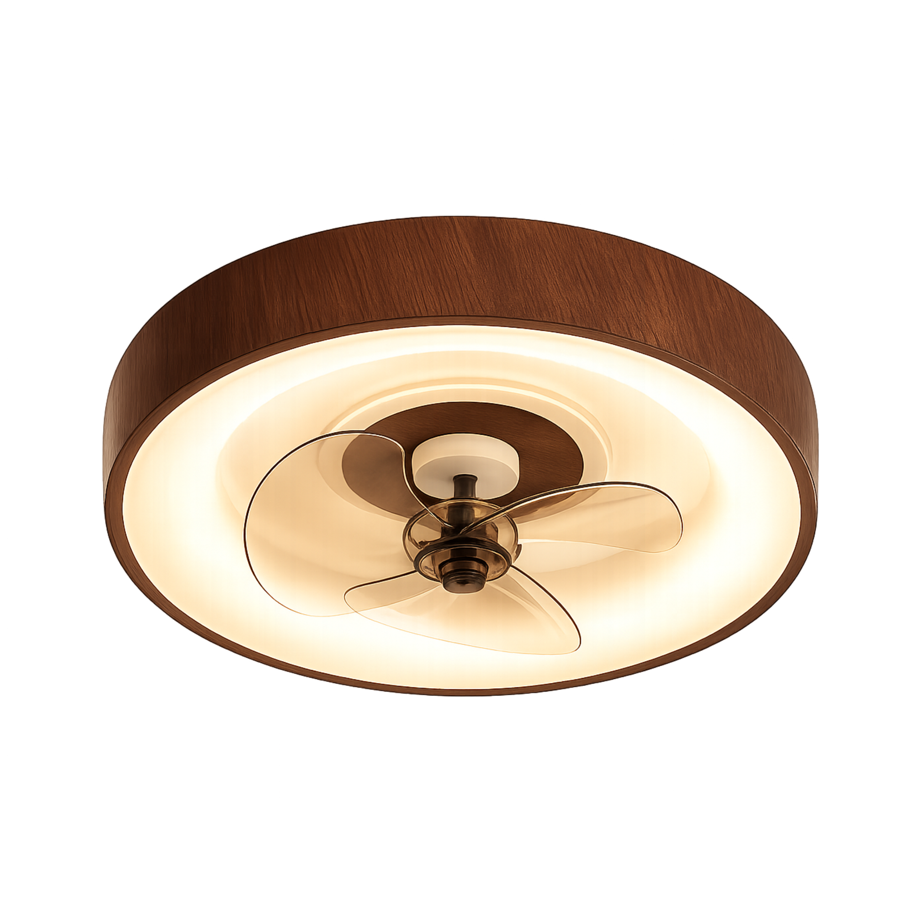 Ventilatore da soffitto con luce LED moderno e minimalista