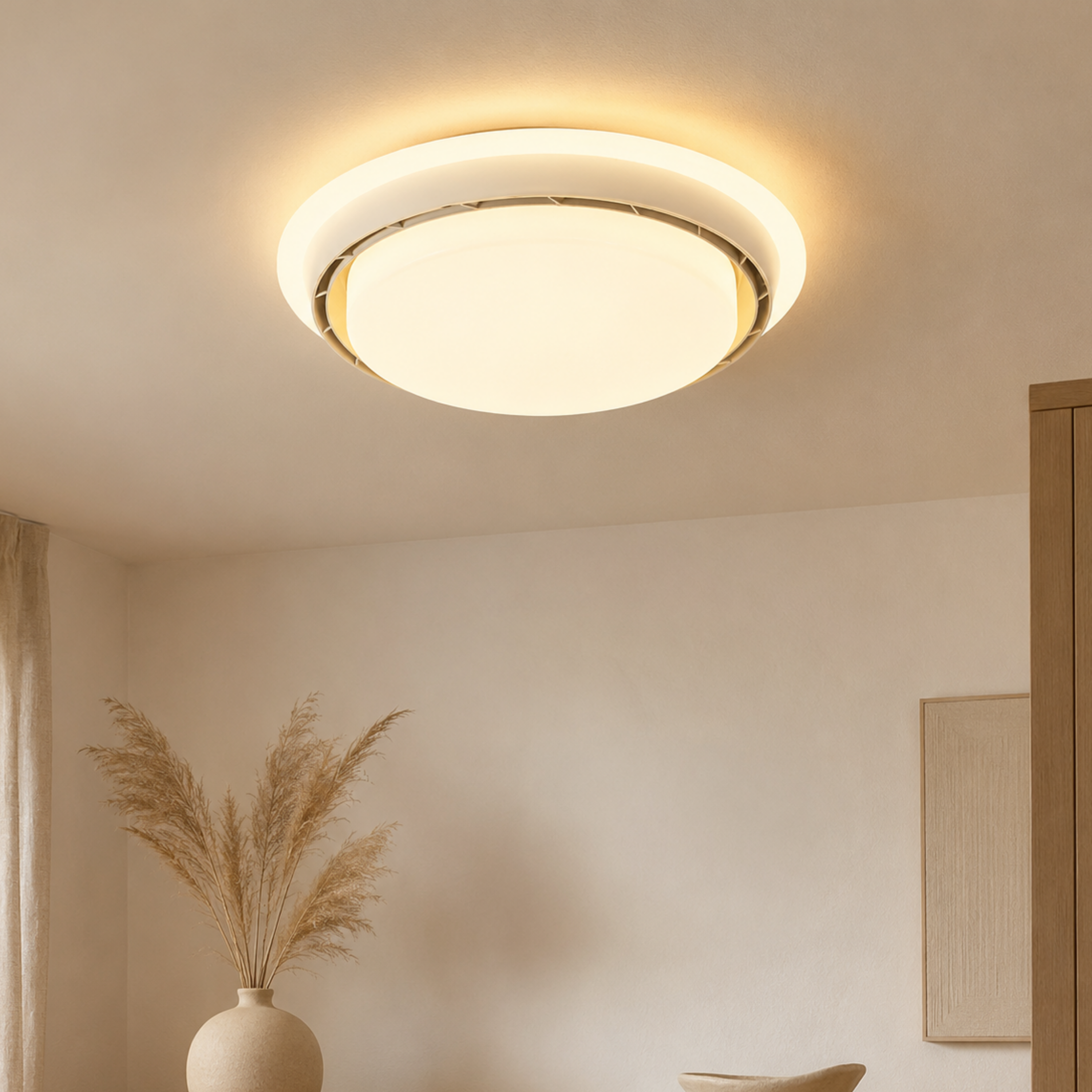 Ventilatore da soffitto con luce LED senza pale