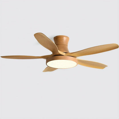Ventilatore da soffitto con luce moderno in legno con telecomando