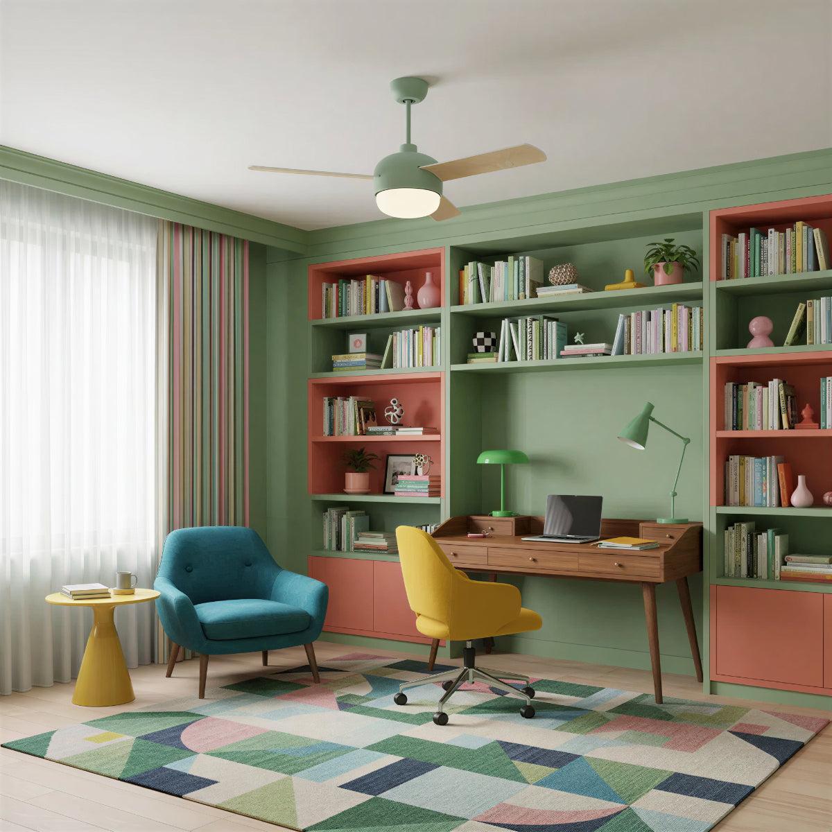 Ventilatore da soffitto con luce moderno in stile nordico