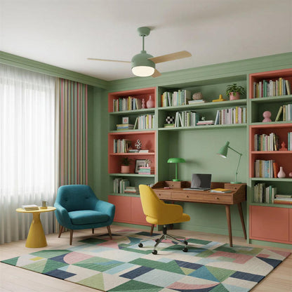 Ventilatore da soffitto con luce moderno in stile nordico
