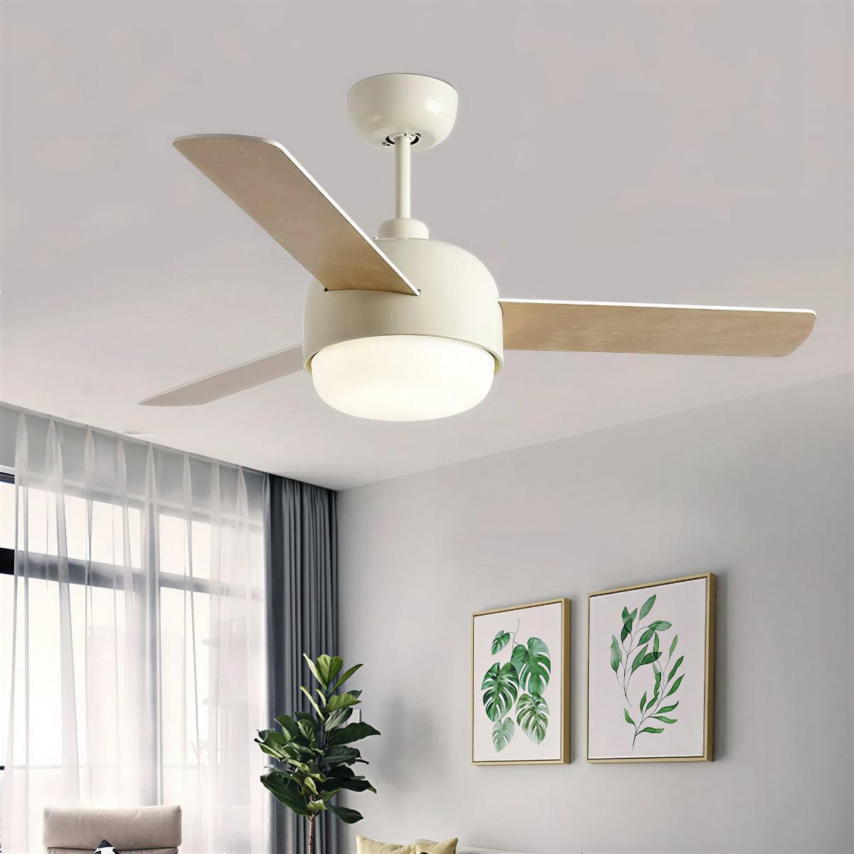 Ventilatore da soffitto con luce moderno in stile nordico