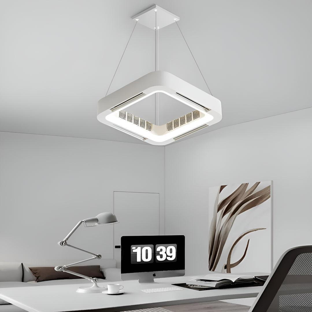 Ventilatore da soffitto con luce senza pale moderno e illuminazione regolabile
