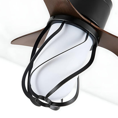 Ventilatore da soffitto con luce vintage e telecomando