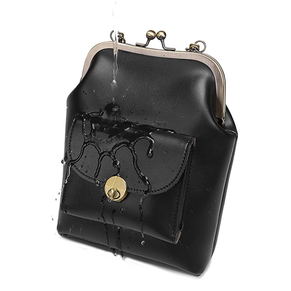 Verdiana borsa a mano donna con chiusura clic clac e tracolla regolabile, foto 3